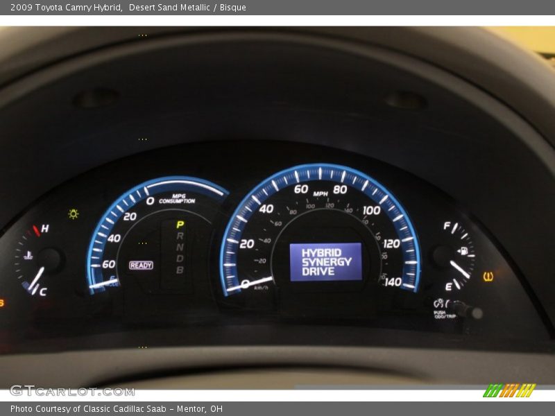 Desert Sand Metallic / Bisque 2009 Toyota Camry Hybrid