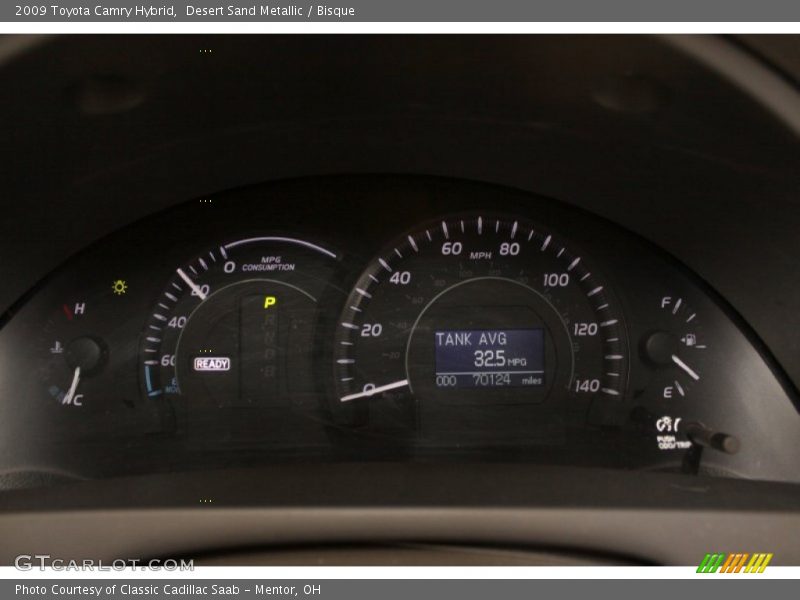 Desert Sand Metallic / Bisque 2009 Toyota Camry Hybrid