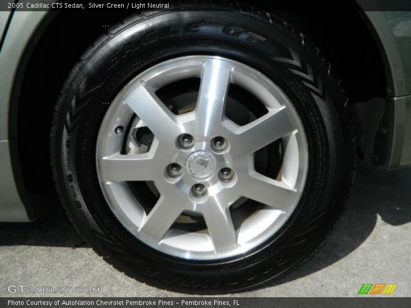 Silver Green / Light Neutral 2005 Cadillac CTS Sedan