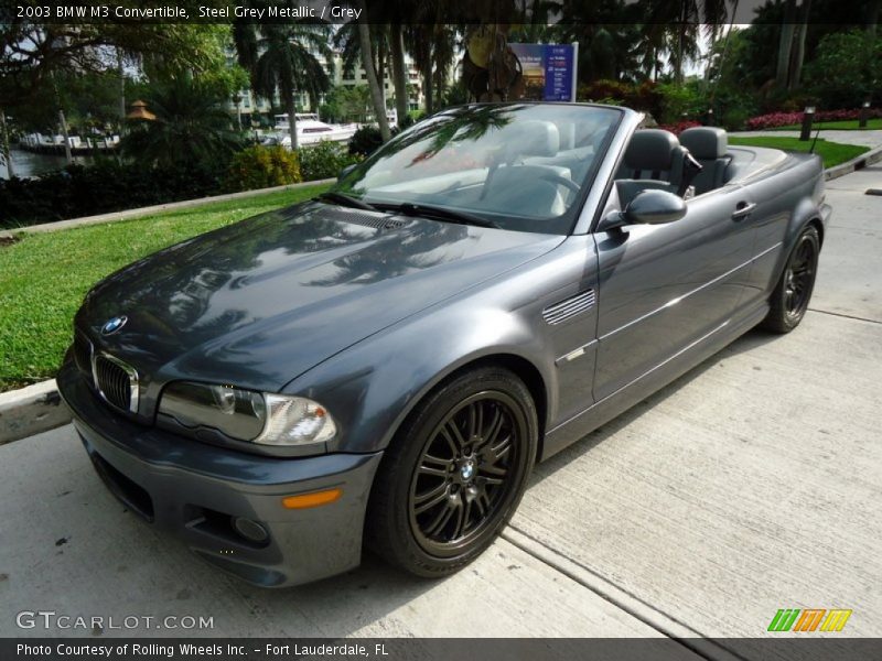 Steel Grey Metallic / Grey 2003 BMW M3 Convertible