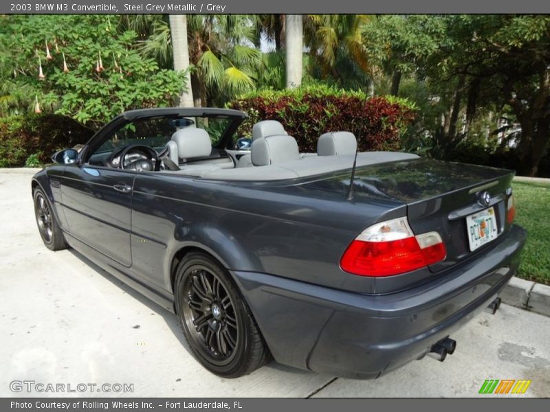 Steel Grey Metallic / Grey 2003 BMW M3 Convertible