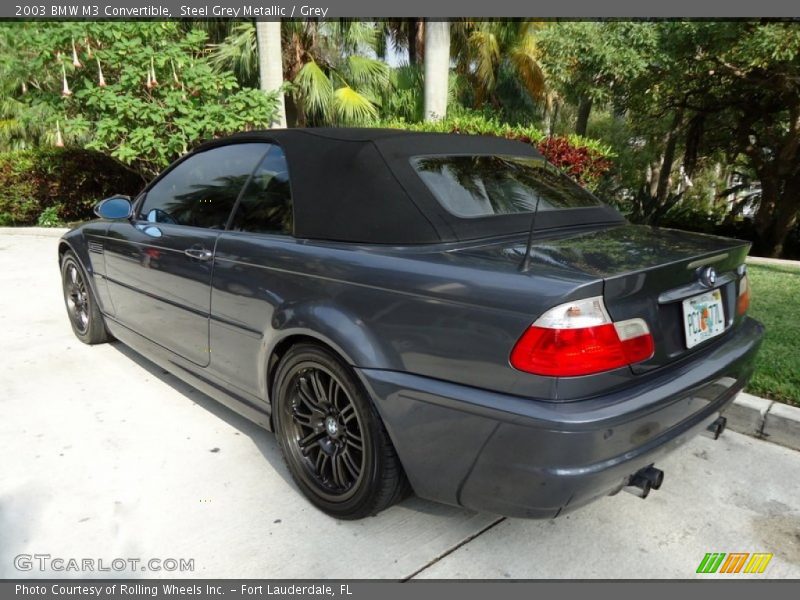 Steel Grey Metallic / Grey 2003 BMW M3 Convertible