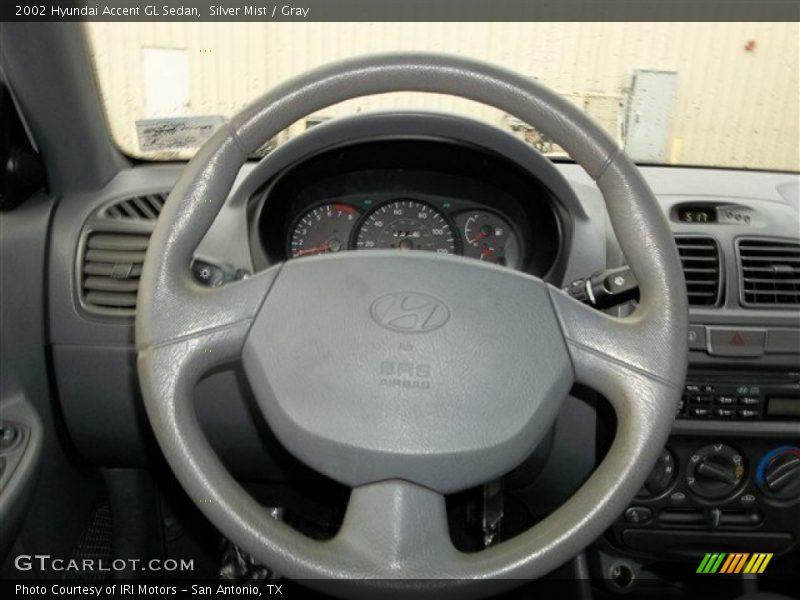 Silver Mist / Gray 2002 Hyundai Accent GL Sedan