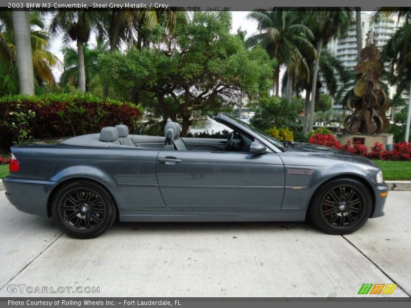 Steel Grey Metallic / Grey 2003 BMW M3 Convertible