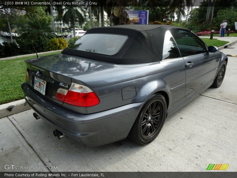 Steel Grey Metallic / Grey 2003 BMW M3 Convertible