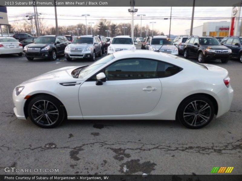 Satin White Pearl / Black Cloth 2013 Subaru BRZ Premium