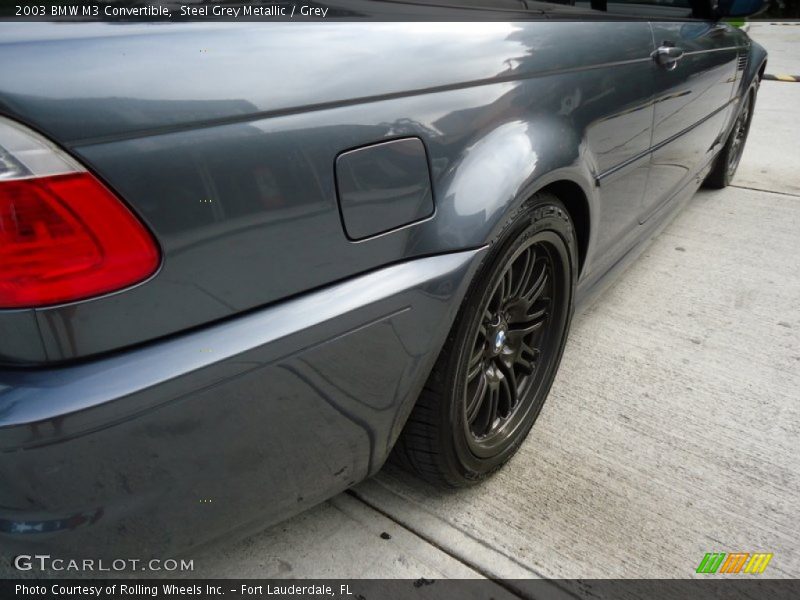 Steel Grey Metallic / Grey 2003 BMW M3 Convertible