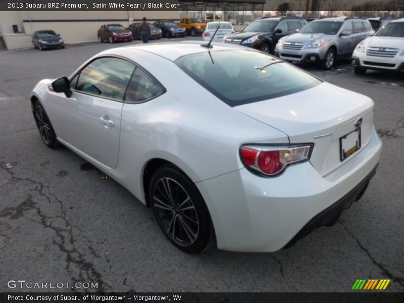 Satin White Pearl / Black Cloth 2013 Subaru BRZ Premium