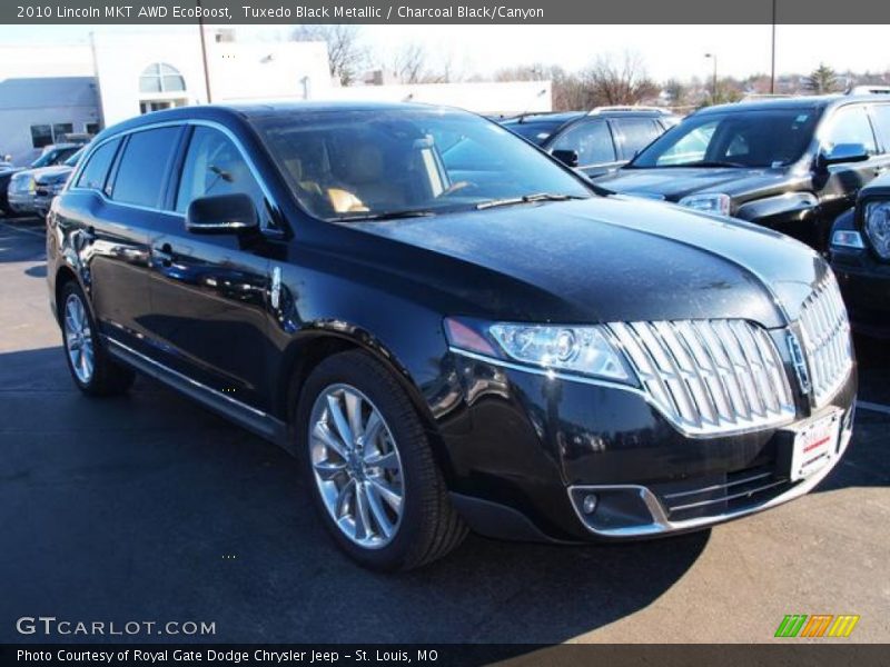 Tuxedo Black Metallic / Charcoal Black/Canyon 2010 Lincoln MKT AWD EcoBoost