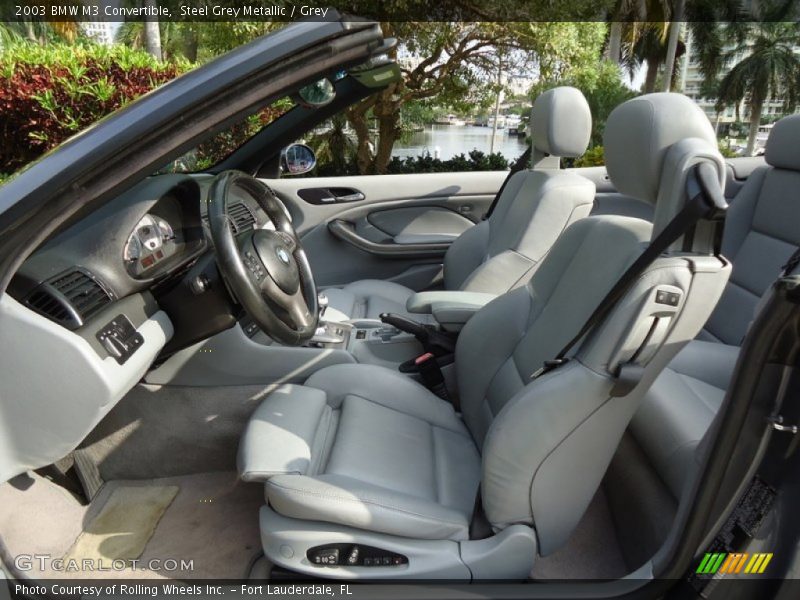 Steel Grey Metallic / Grey 2003 BMW M3 Convertible