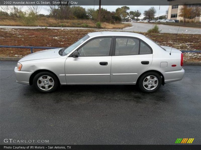 Silver Mist / Gray 2002 Hyundai Accent GL Sedan