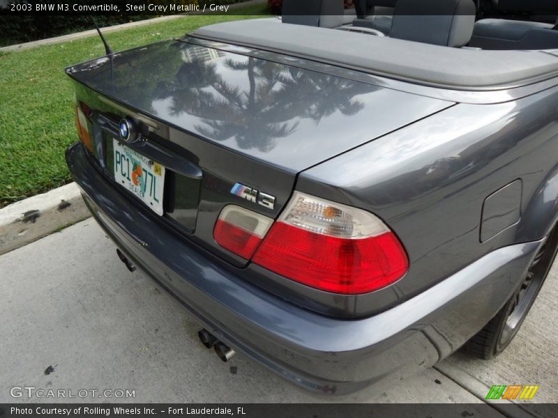 Steel Grey Metallic / Grey 2003 BMW M3 Convertible