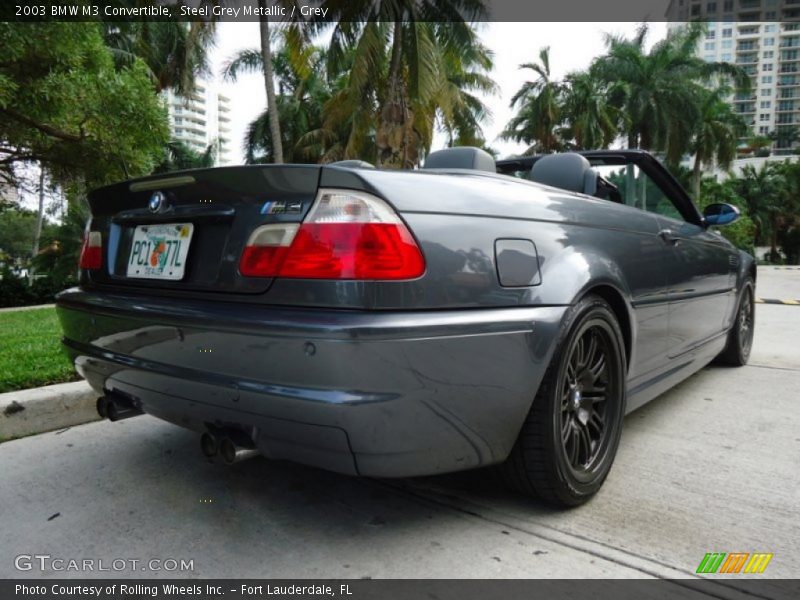 Steel Grey Metallic / Grey 2003 BMW M3 Convertible