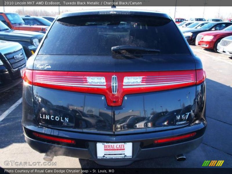 Tuxedo Black Metallic / Charcoal Black/Canyon 2010 Lincoln MKT AWD EcoBoost