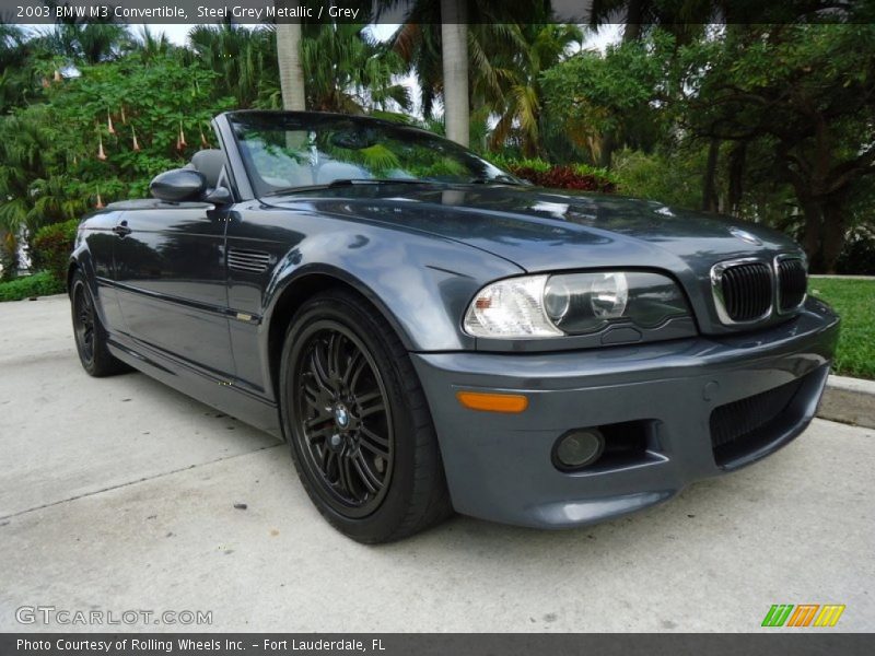 Steel Grey Metallic / Grey 2003 BMW M3 Convertible