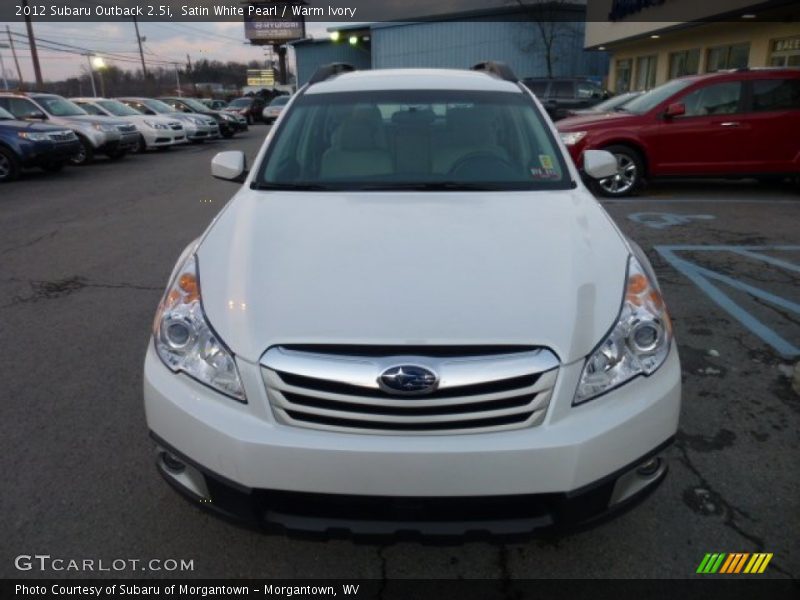 Satin White Pearl / Warm Ivory 2012 Subaru Outback 2.5i