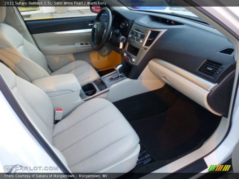 Satin White Pearl / Warm Ivory 2012 Subaru Outback 2.5i