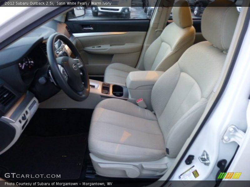 Satin White Pearl / Warm Ivory 2012 Subaru Outback 2.5i