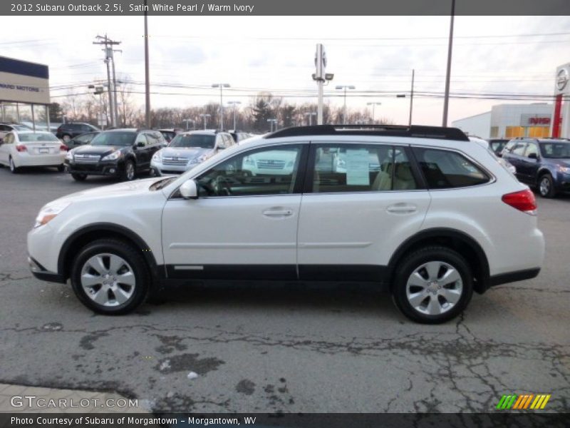 Satin White Pearl / Warm Ivory 2012 Subaru Outback 2.5i
