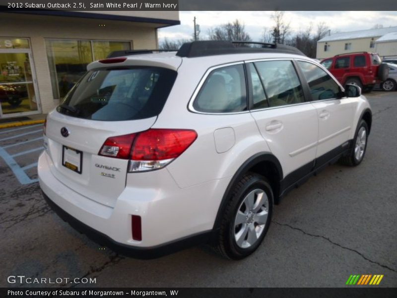 Satin White Pearl / Warm Ivory 2012 Subaru Outback 2.5i