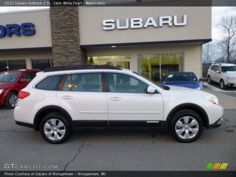 Satin White Pearl / Warm Ivory 2012 Subaru Outback 2.5i