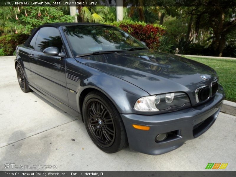 Steel Grey Metallic / Grey 2003 BMW M3 Convertible