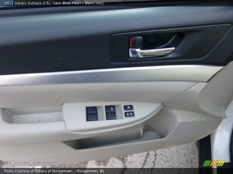 Satin White Pearl / Warm Ivory 2012 Subaru Outback 2.5i