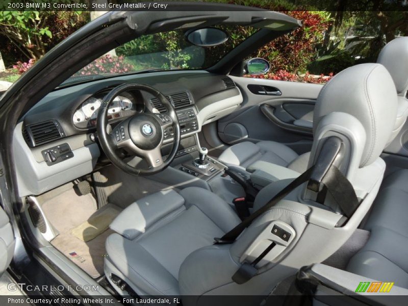 Steel Grey Metallic / Grey 2003 BMW M3 Convertible