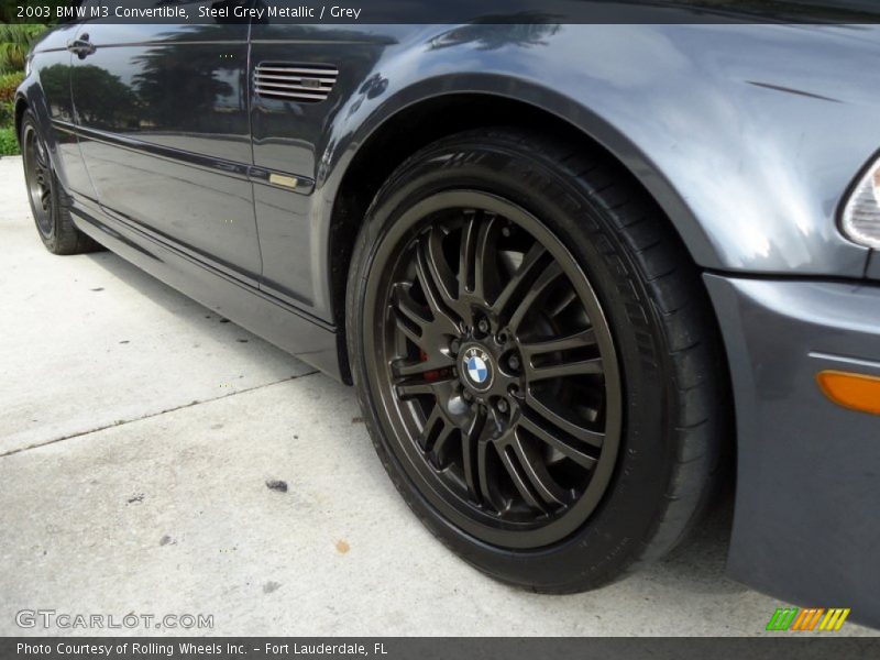 Steel Grey Metallic / Grey 2003 BMW M3 Convertible