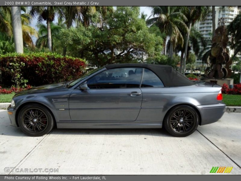 Steel Grey Metallic / Grey 2003 BMW M3 Convertible