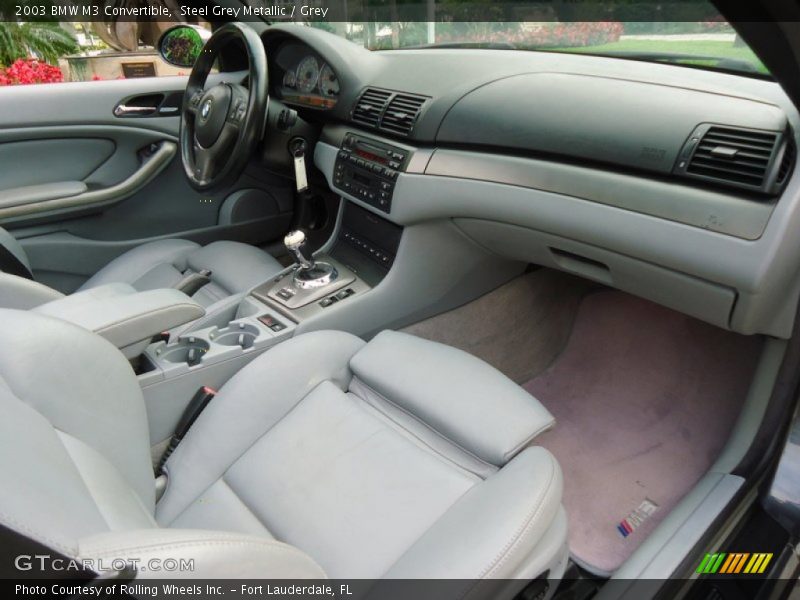 Steel Grey Metallic / Grey 2003 BMW M3 Convertible