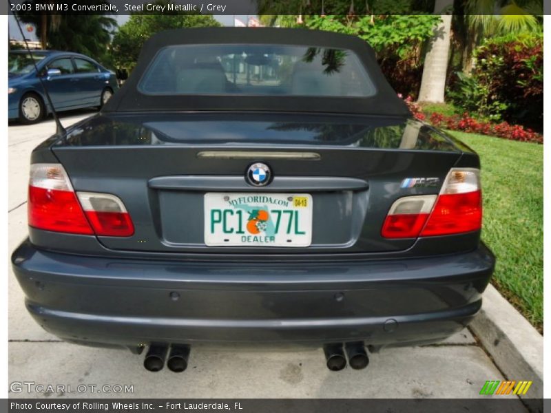 Steel Grey Metallic / Grey 2003 BMW M3 Convertible