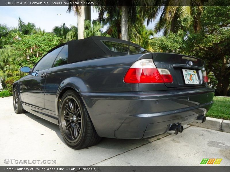 Steel Grey Metallic / Grey 2003 BMW M3 Convertible