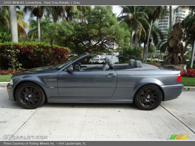Steel Grey Metallic / Grey 2003 BMW M3 Convertible