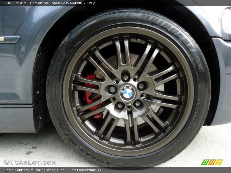 Steel Grey Metallic / Grey 2003 BMW M3 Convertible