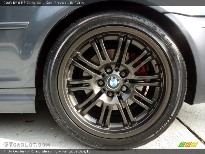 Steel Grey Metallic / Grey 2003 BMW M3 Convertible