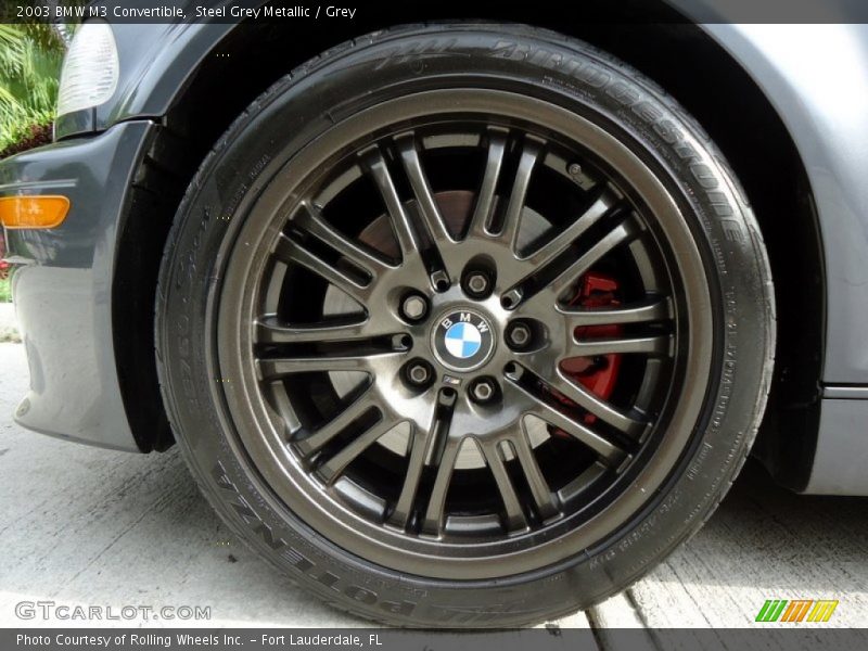 Steel Grey Metallic / Grey 2003 BMW M3 Convertible