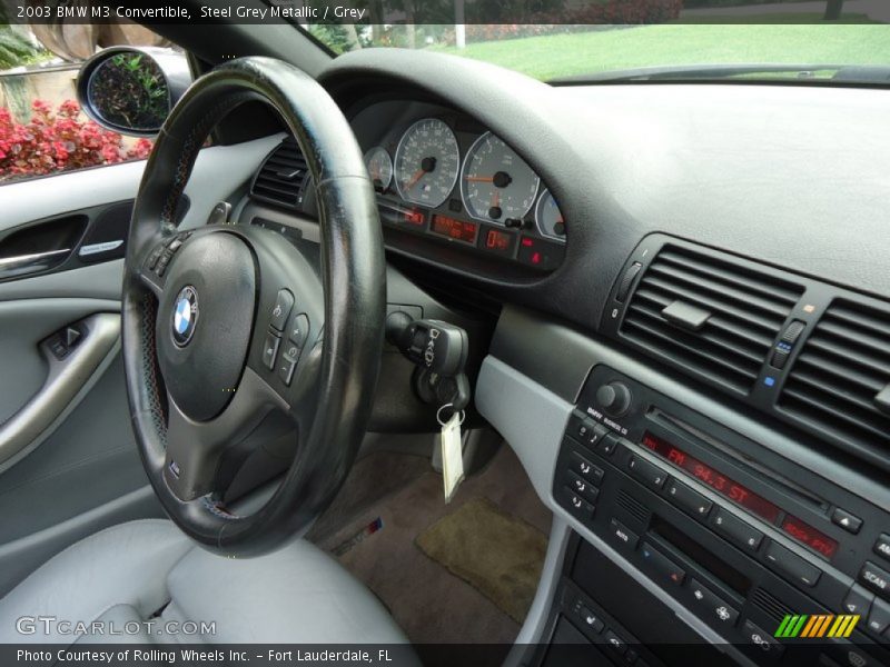 Steel Grey Metallic / Grey 2003 BMW M3 Convertible