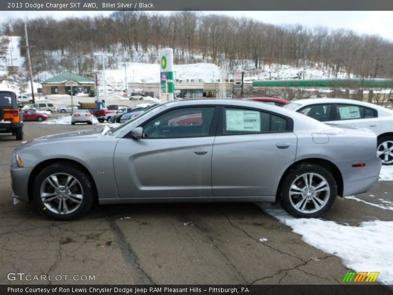 Billet Silver / Black 2013 Dodge Charger SXT AWD