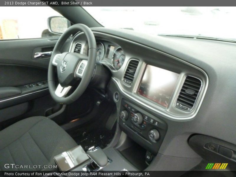 Billet Silver / Black 2013 Dodge Charger SXT AWD