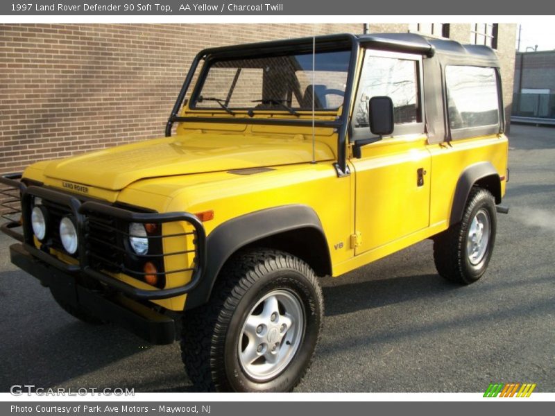 Front 3/4 View of 1997 Defender 90 Soft Top