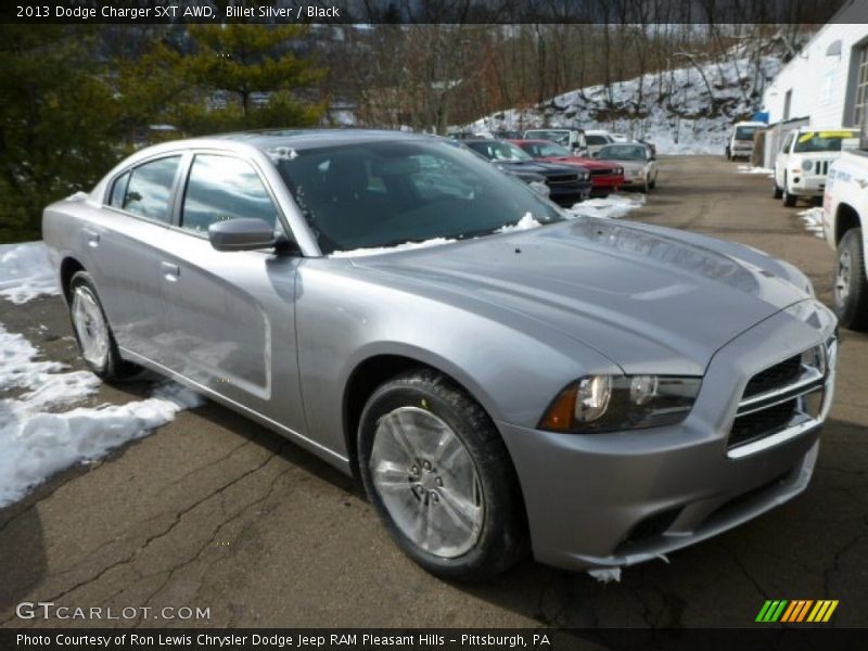 Billet Silver / Black 2013 Dodge Charger SXT AWD