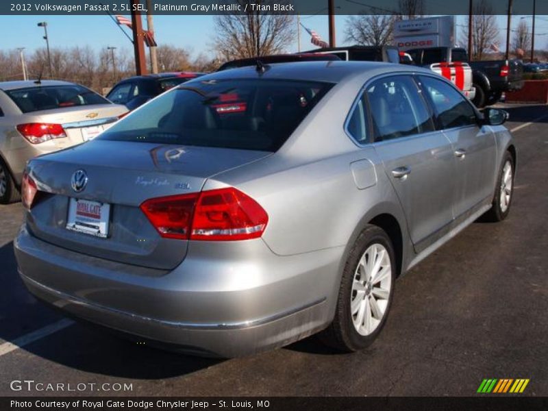 Platinum Gray Metallic / Titan Black 2012 Volkswagen Passat 2.5L SEL