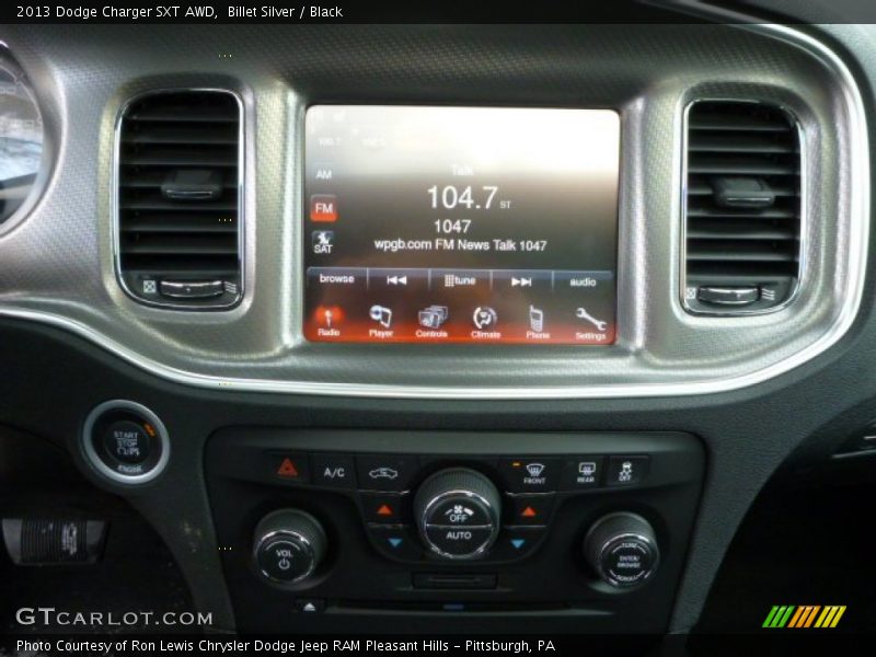 Billet Silver / Black 2013 Dodge Charger SXT AWD