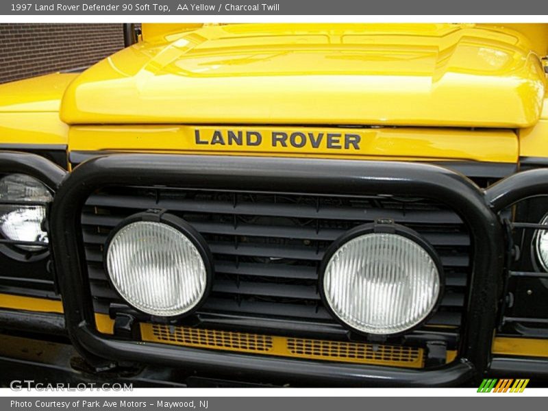 AA Yellow / Charcoal Twill 1997 Land Rover Defender 90 Soft Top