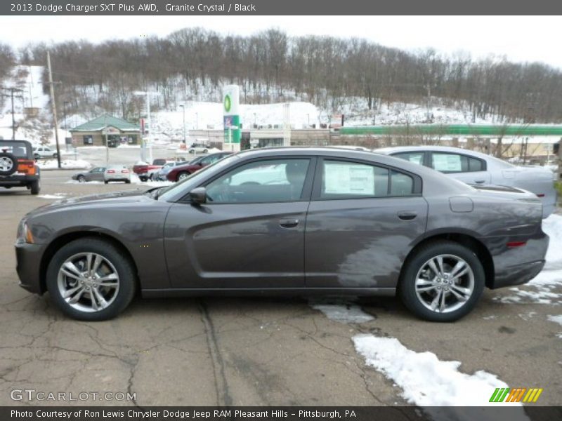 Granite Crystal / Black 2013 Dodge Charger SXT Plus AWD