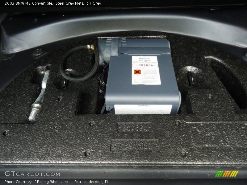 Steel Grey Metallic / Grey 2003 BMW M3 Convertible