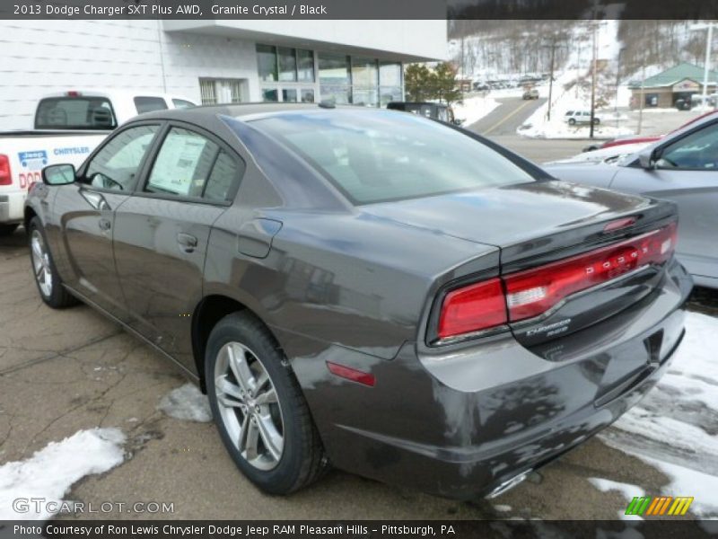 Granite Crystal / Black 2013 Dodge Charger SXT Plus AWD