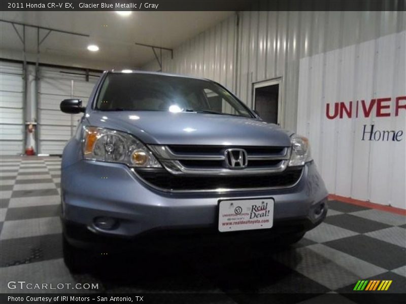 Glacier Blue Metallic / Gray 2011 Honda CR-V EX