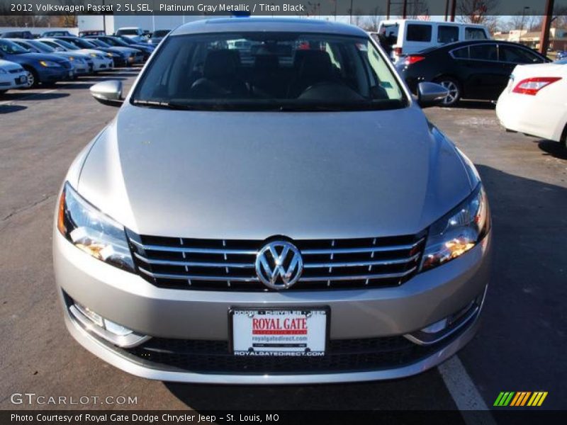 Platinum Gray Metallic / Titan Black 2012 Volkswagen Passat 2.5L SEL